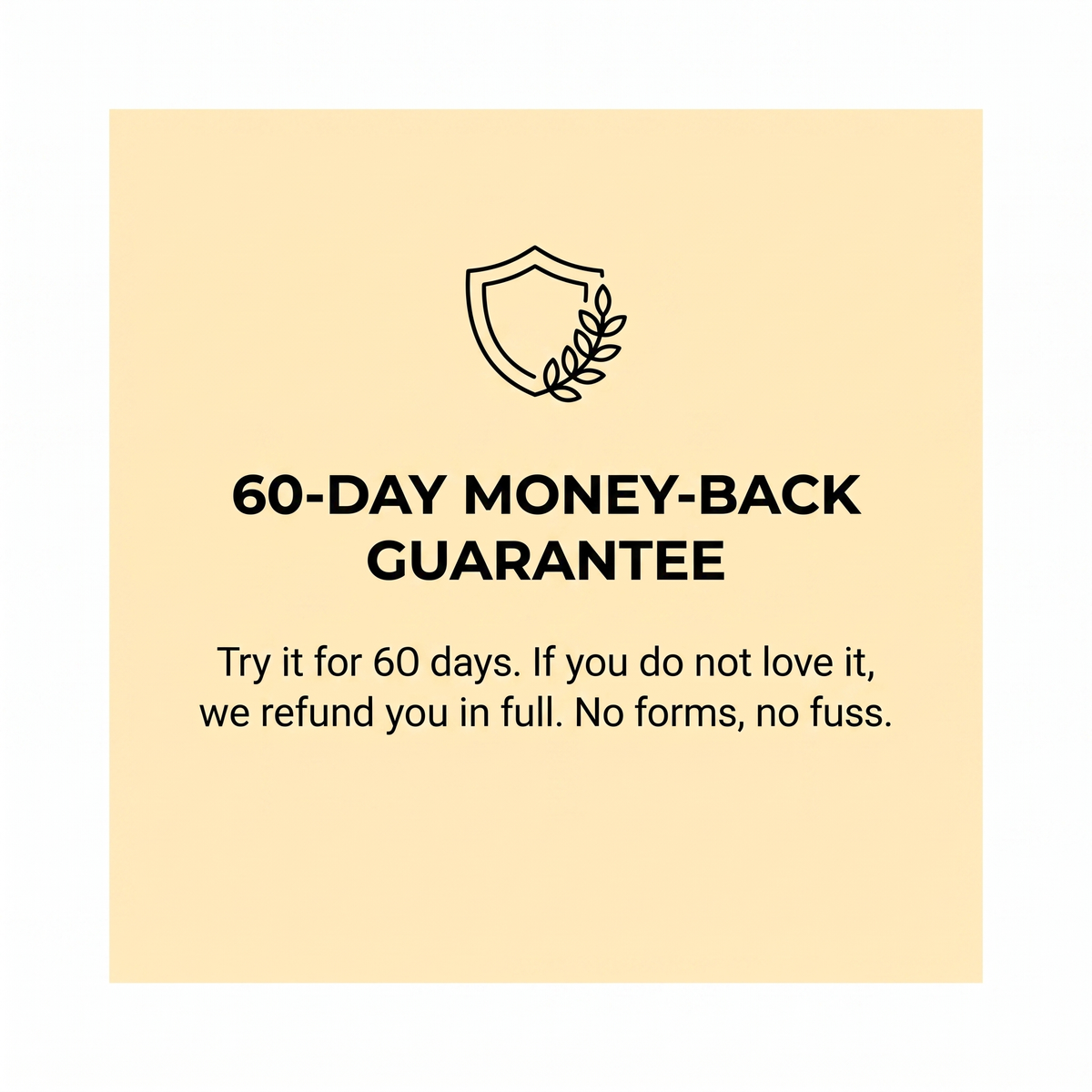 Yellow Bee 60 day money-back guarantee on Island Power Protein